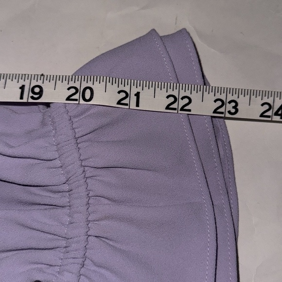 J. Crew Ruffle-neck Top in Lavender 365 Crepe Style #AW095 XXS - Picture 12 of 13